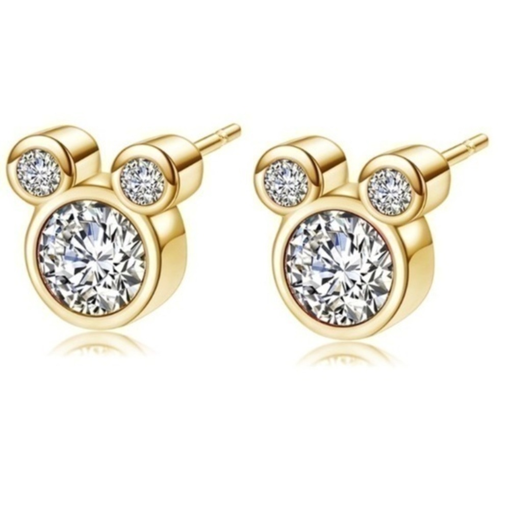 Mickey Mouse Stainless Steel Stud Earrings